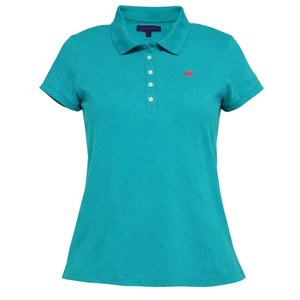 Y2K AEROPOSTALE Teal Polo Shirt Juniors XL vintage